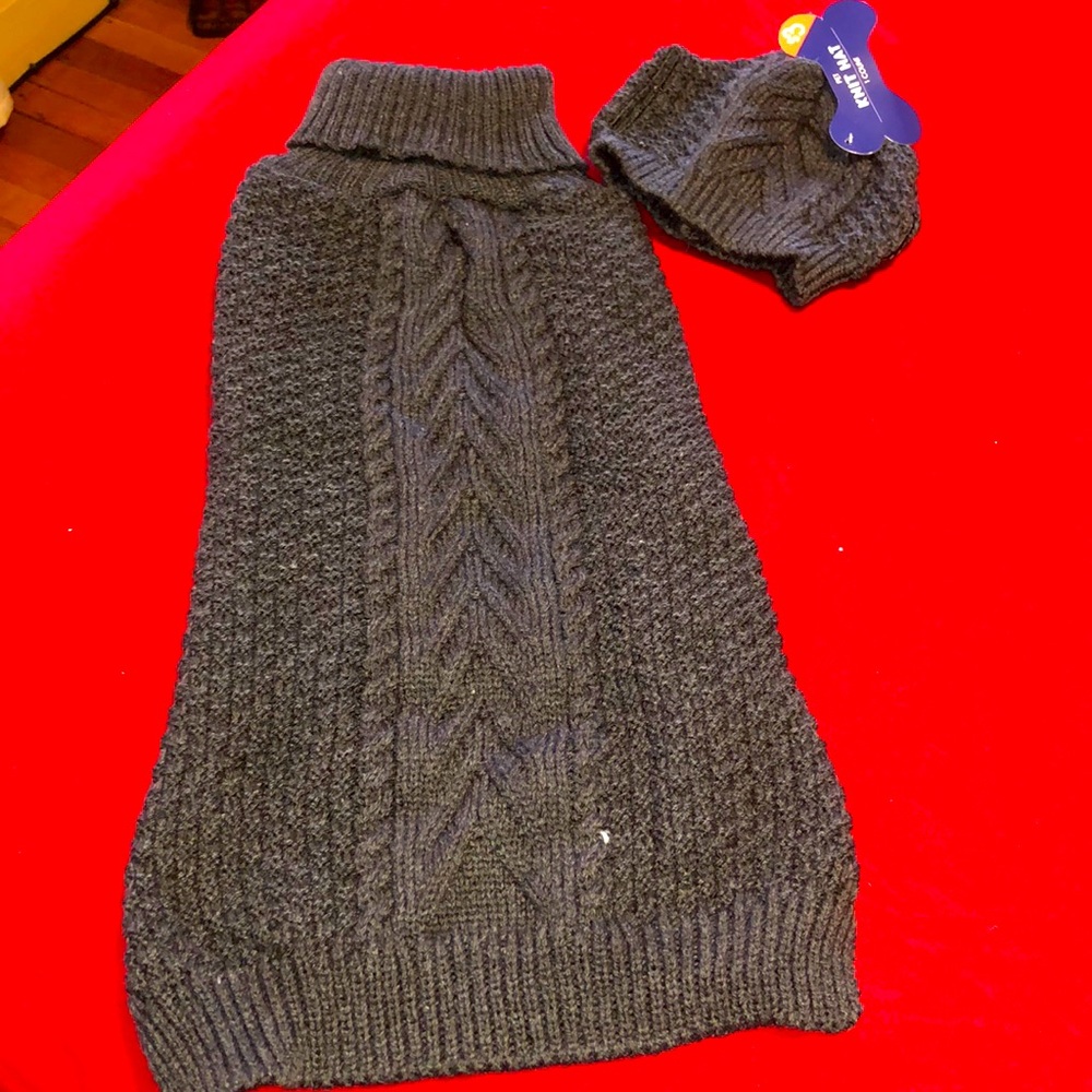 Small/Medium dog sweater set